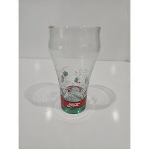 Coca Cola Christmas Drinking Glasses Coke Holiday Pinecones Multiple Available